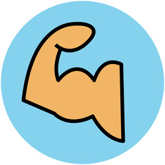 Fitness and Health Colored Vector Icons