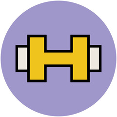 Fitness and Health Colored Vector