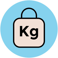 Obraz premium Fitness and Health Colored Vector