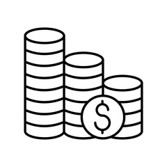 Coin, Money icon