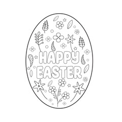 happy Easter egg vector art page