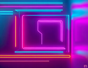 Obraz premium 3d render, colorful background with abstract pink, red blue