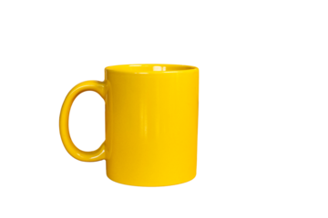 Yellow coffee mug