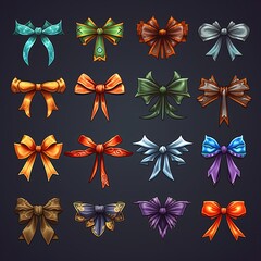 element ribbon bow ai generated