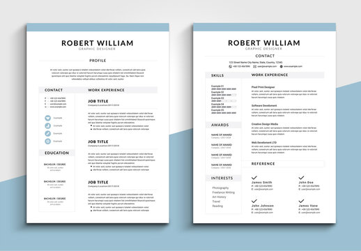 Clean Minimal Resume Layout