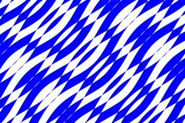 Abstract geometric shapes background vector. Blue and white wave stripes fabric pattern. Wavy stripes ethnic pattern.