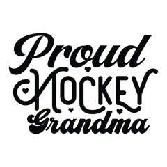Proud hockey grandma Retro SVG
