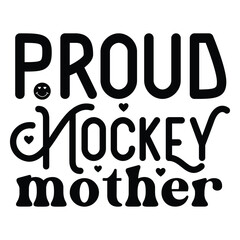 Proud hockey mother Retro SVG