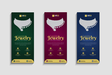 Elegant Jewelry Business rack card or dl flyer templates