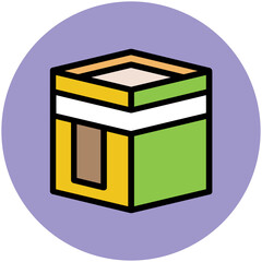 A scalable flat icon of building 