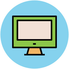 A scalable flat icon of building 