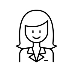 Business woman icon