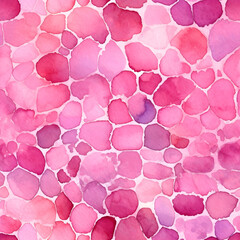 light pink rose watercolor spotted pattern on a white background Generative AI