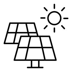 Solar cell icon