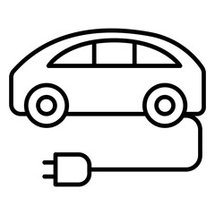 Electric car icon