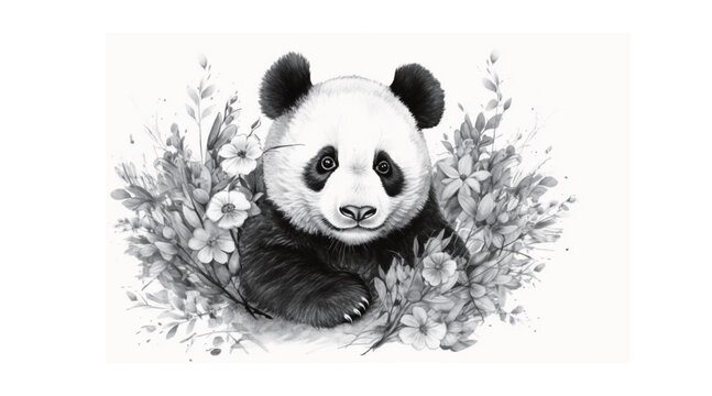 How to Draw a Panda Bear - YouTube