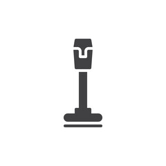 Cordless vacuum cleaner vector icon