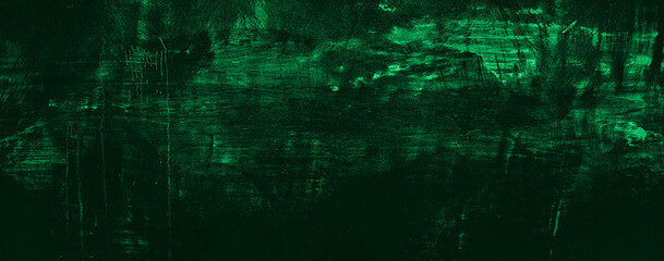 Abstract dark green grungy wall texture background
