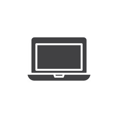 Laptop computer vector icon