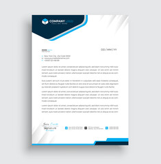 Modern creative clean business letterhead design
template corporate letterhead vector illustration.