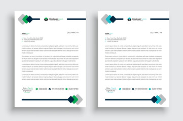 Modern creative clean business letterhead design
template corporate letterhead vector illustration.