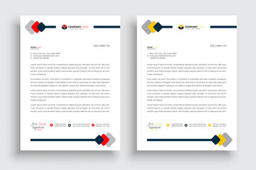 Modern creative clean business letterhead design
template corporate letterhead vector illustration.