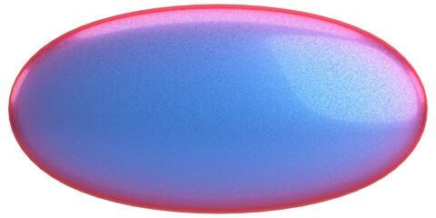 3D button. Empty button. 3D illustration.