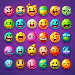 Obraz premium funny emoji smiley ai generated