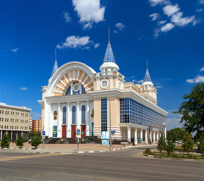 Qostanai, Kazakhstan - June 16, 2023: The Ilias Omarov's drama theater in Qostanai, Kazakhstan.