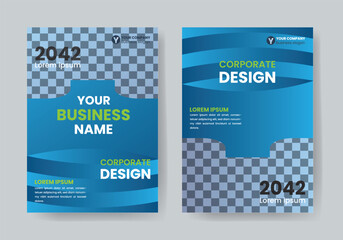 City Background Business Book Cover Design Template. Corporate business annual report, catalog, magazine, business proposal, flyer mockup. Creative modern bright concept circle round shape