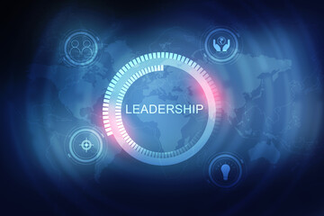 2d rendering business leadership concept 
