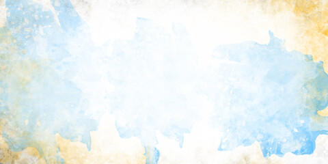 watercolor vector background. Abstract hand paint. blue green and white watercolor background with abstract cloudy sky concept with color splash design texture background.