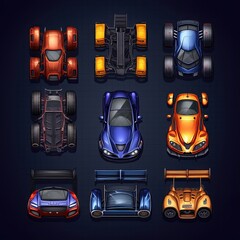 game games race car top ai generated