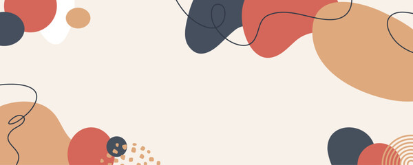 Design banner frame flower Spring background with beautiful. flower background for design. Colorful background with tropical plants. Place for your text.