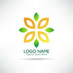 creative Green Leaf eco organic Logo design vector template. green environmental concept, ecological.