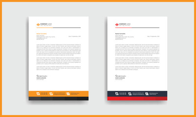 Simple  and Clean Letterhead design template