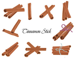 Cinnamon Stick Vector Illustration for Label