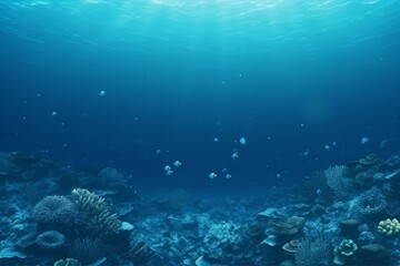 Fototapeta na wymiar World ocean day underwater. Generate Ai
