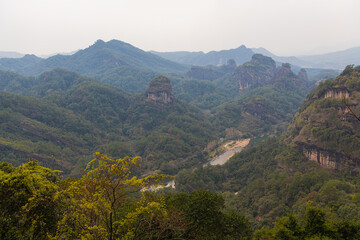 A beautiful picture taken at Wuyishan mountain in China