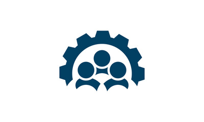 People community group logo vector design