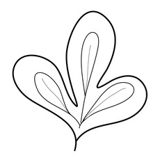 Set of leaves. Hand drawn decorative elements.