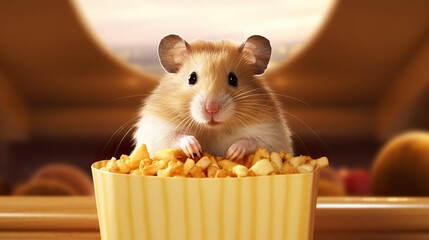 Hamster's Snack Time: A Cinematic Experience made with Generative AI