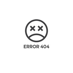 error system symbol, error icon, vector art.