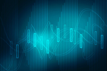 2d rendering Stock market online business concept. business Graph 