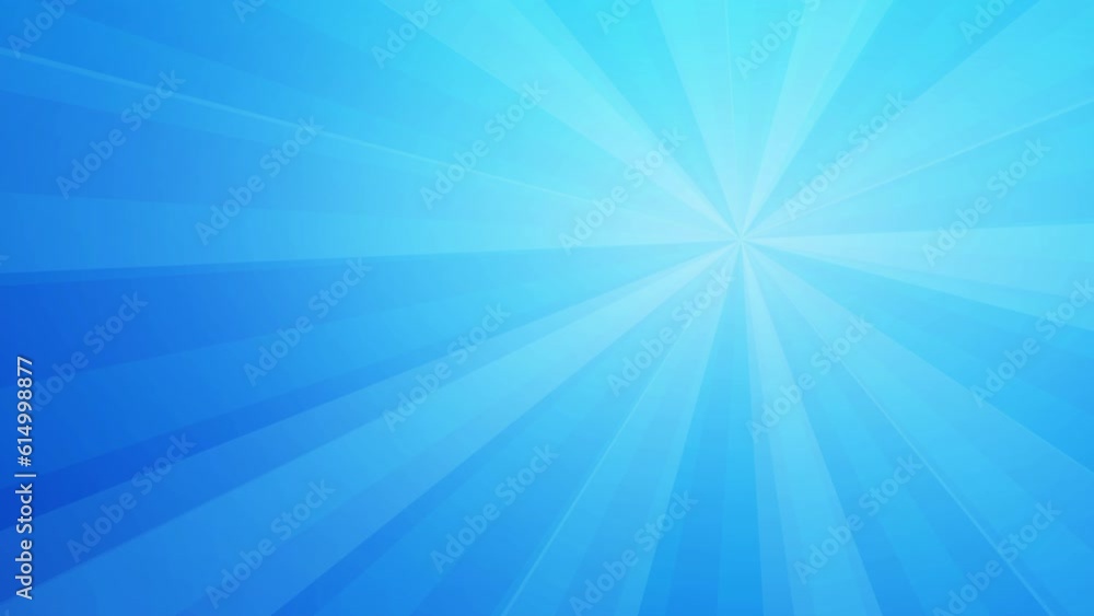 Poster blue abstract background animation with rays and beams 4k loopable video