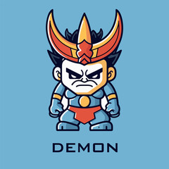 illustration of a cartoon devil character game