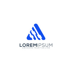 Fototapeta premium Letter A modern logo design