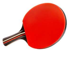 Table Tennis racket and table tennis ball on white background, Ping Pong racket and ping pong ball...