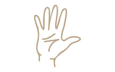 Obraz premium Hand Icons With Finger Count. Hand Gesture Symbols