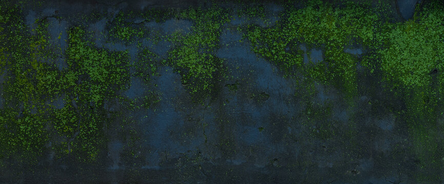 old mossy concrete wall bacground